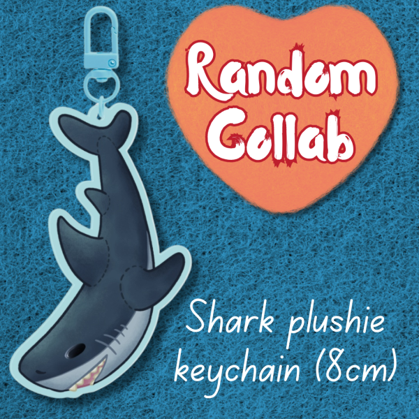 Shark plushie keychain - Random Collab