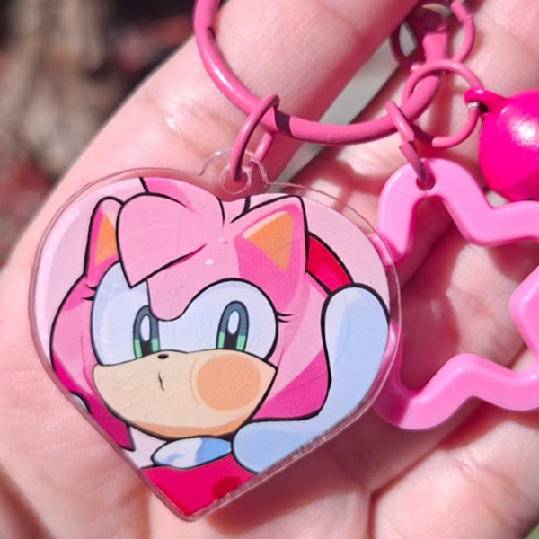 Heart Keychain Amy Rose