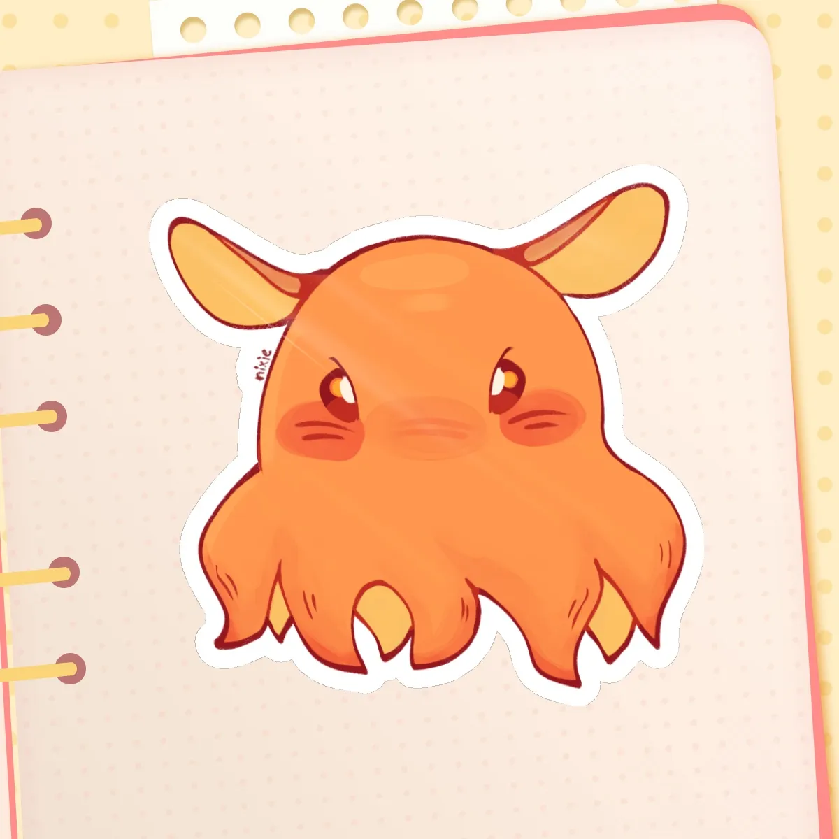 Dumbo octopus sticker