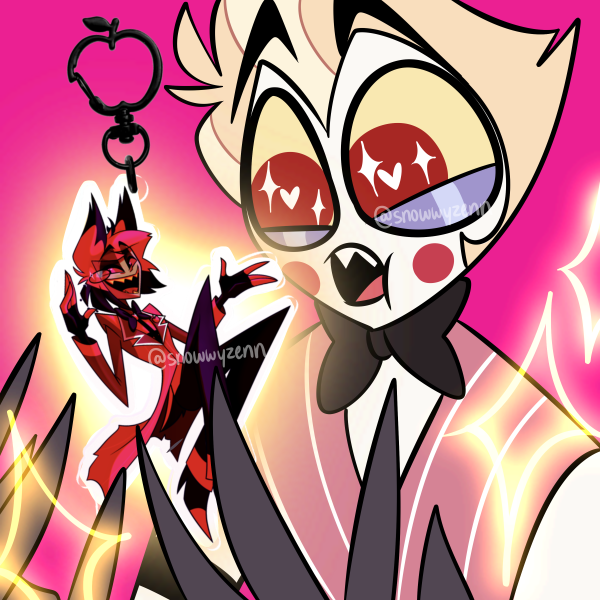 Alastor Clear Acrylic Keychain