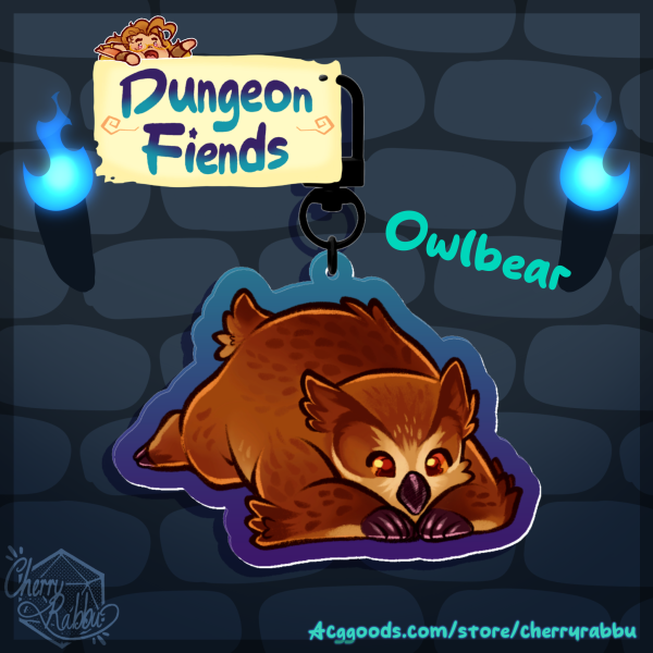 Owlbear Keychain - Dungeon Fiends