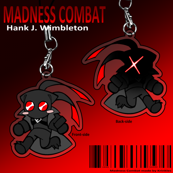 Madness Combat Hank J Wimbleton Phone Charm