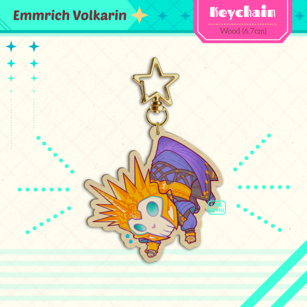 Lich Emmrich Volkarin - Cat bait (wood keychain 6.7cm)
