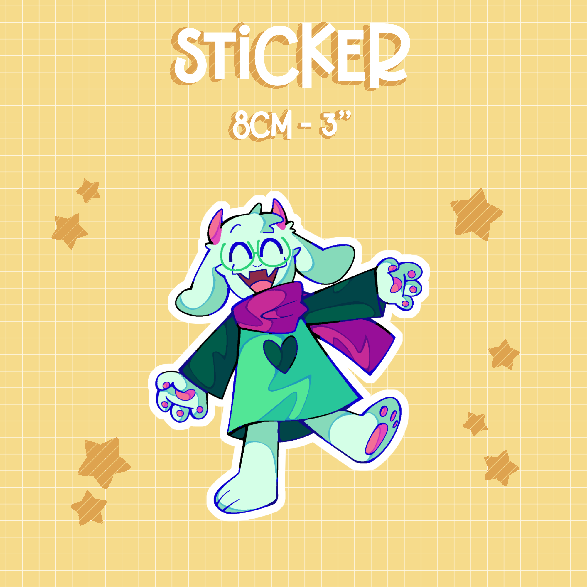 Ralsei "Let's Pose!" sticker