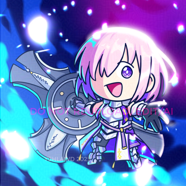 FGO Keychain - Paladin Mashu