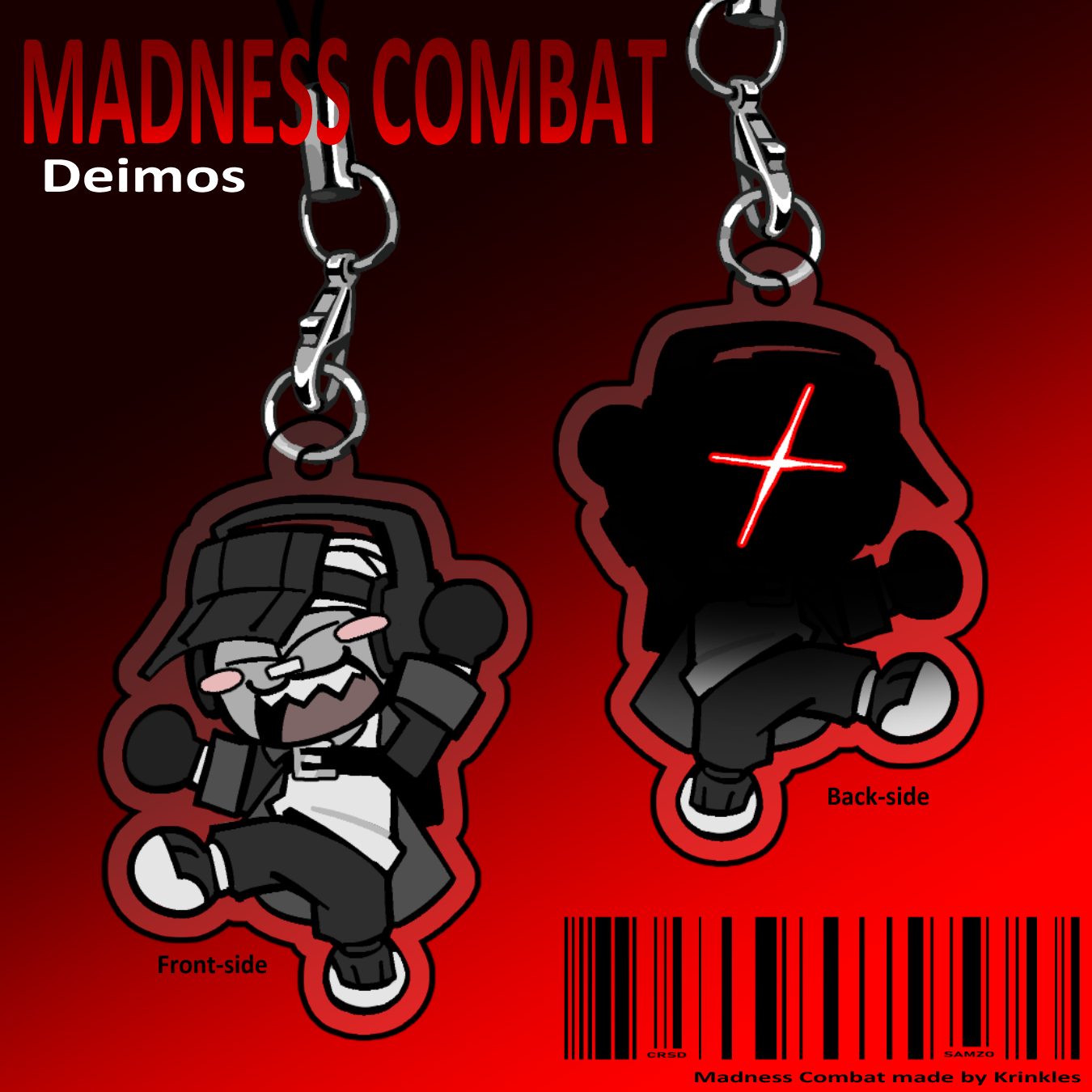 Madness Combat Deimos Phone Charm