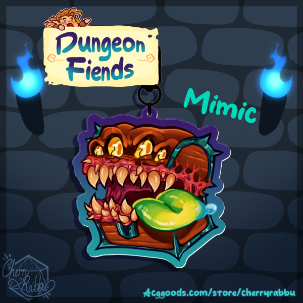 Mimic Keychain - Dungeon Fiends