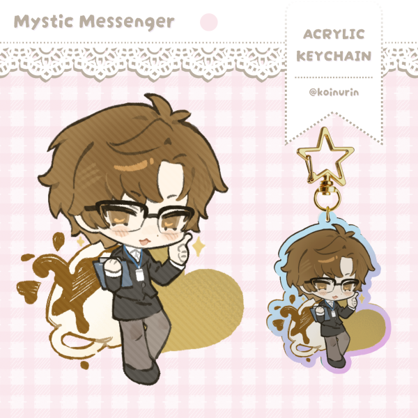 Mystic Messenger | Jaehee Kang (Rainbow Acrylic Keychain)