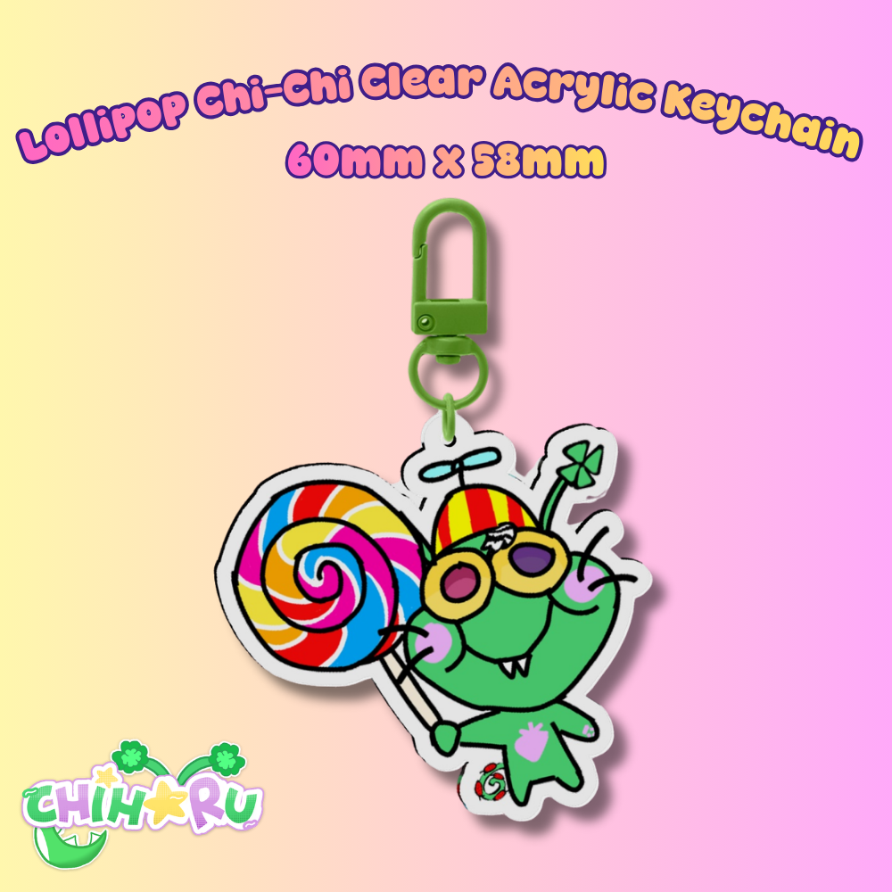 Lollipop Chi-Chi Clear Acrylic Keychain