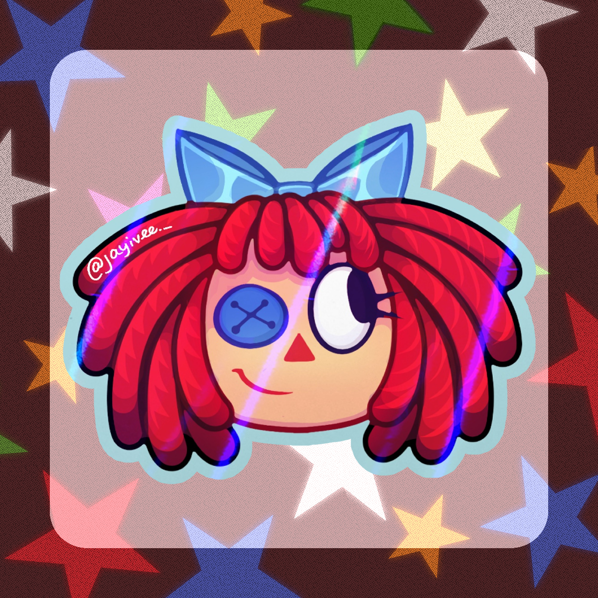 🎪🎀Ragatha Die Cut Sticker - The Amazing Digital Circus🎀🎪