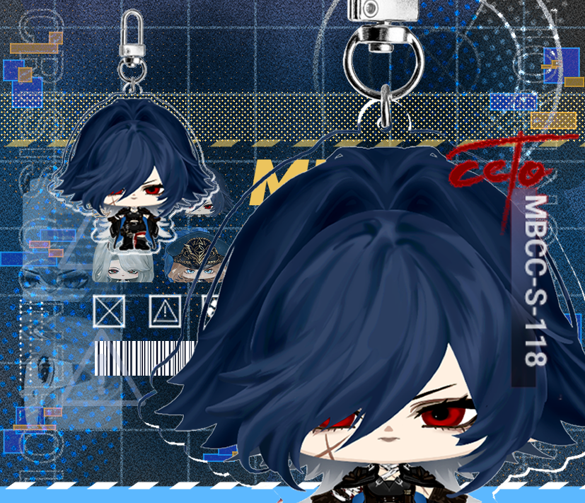 7cm clear Acrylic Keychain _ Path To Nowhere _ Ceto