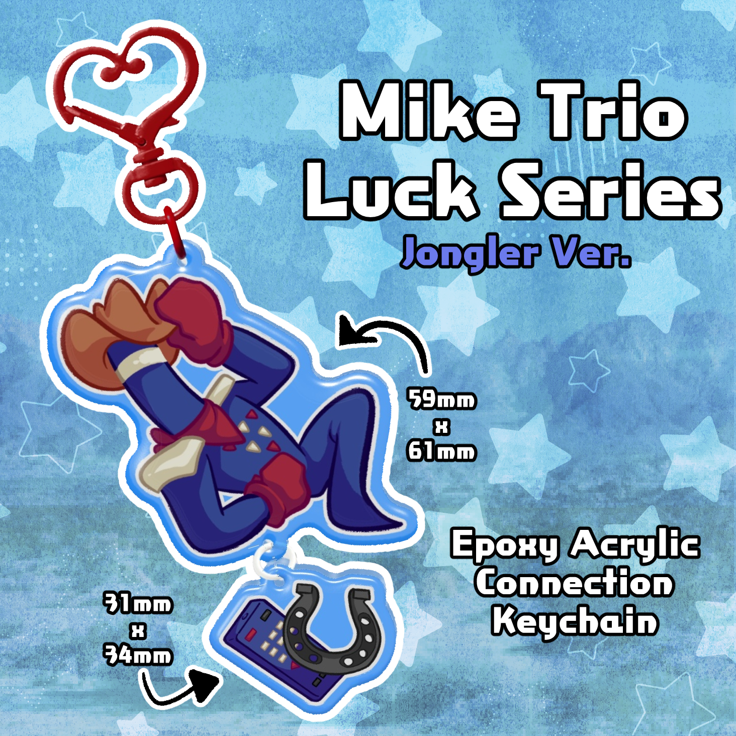 Jongler Epoxy Connection Acrylic Keychains