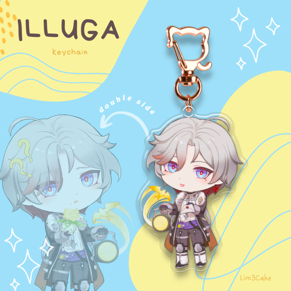 Illuga Epoxy Clear Acrylic Keychains