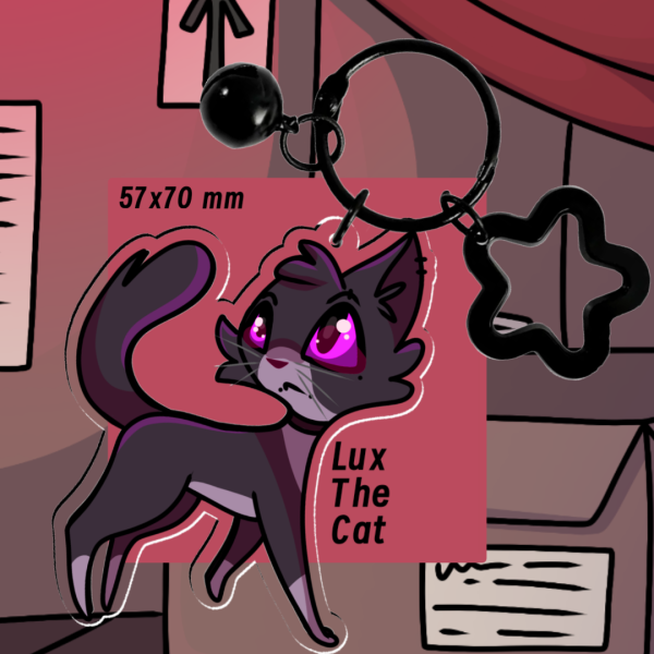 Lux The Cat Keychain