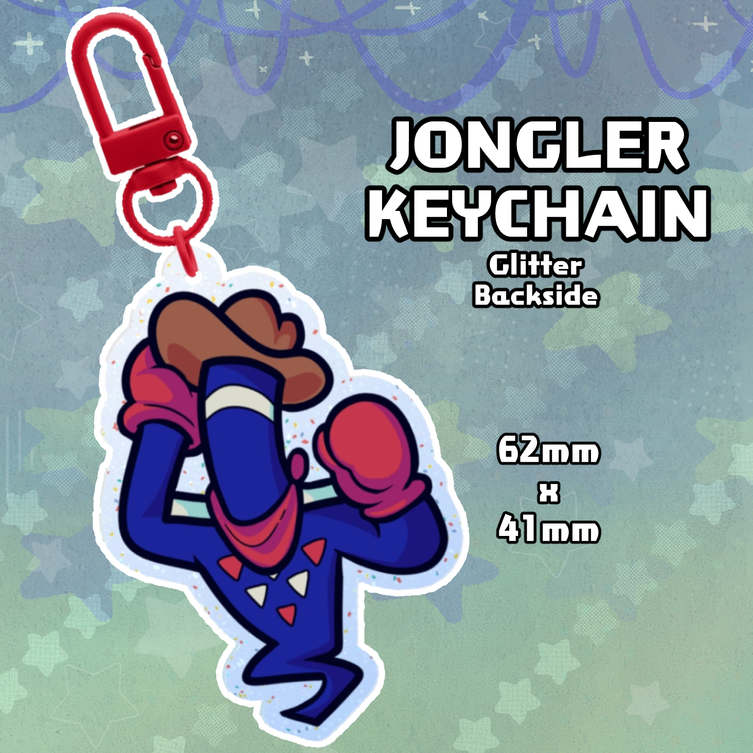 Jongler Colored Edge Acrylic Keychains