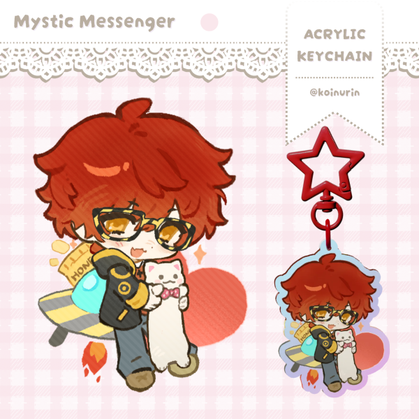Mystic Messenger | 707 : Saeyoung Choi (Rainbow Acrylic Keychain)