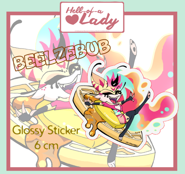 Hell-of-a-lady Beelzebub Stickers