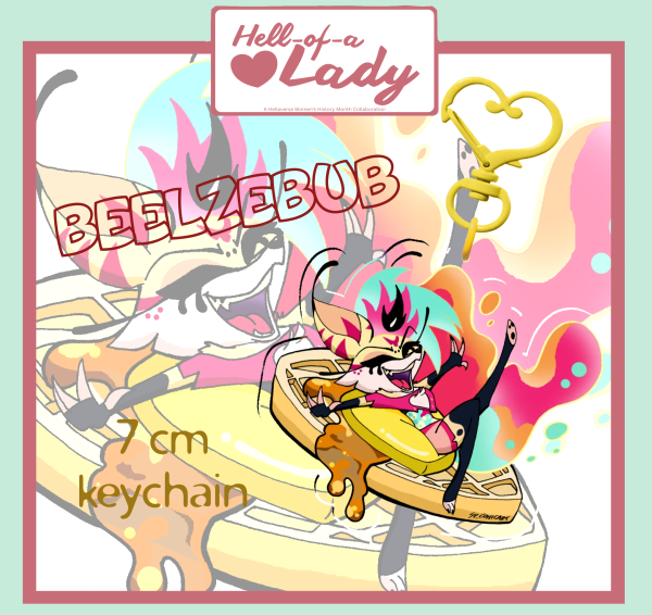 Hell-of-a-lady Beelzebub Keychains