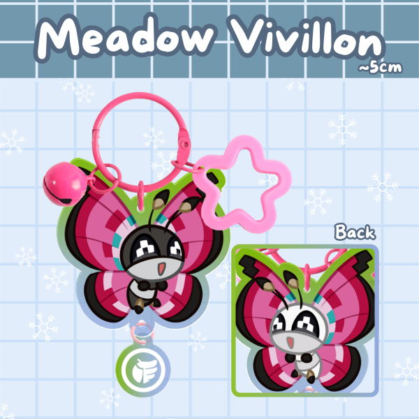 [Pkmn] Connecting Keychain - Vivillon (Meadow)