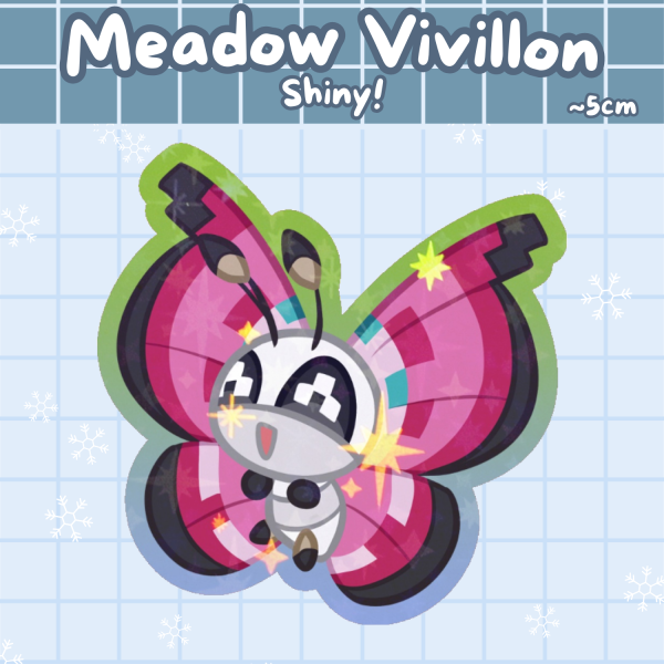 [Pkmn] Sticker - Shiny Vivillon (Meadow)