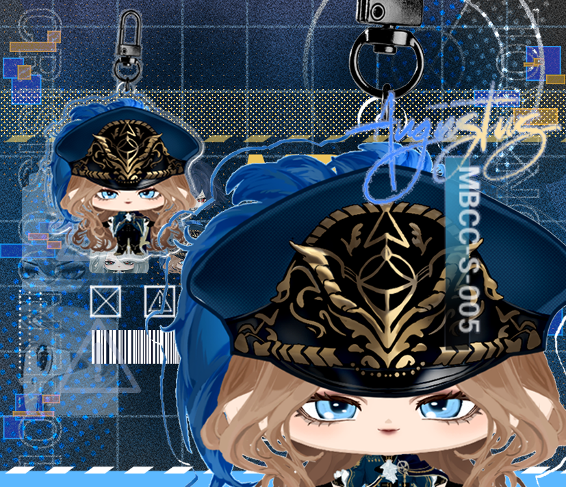 7cm clear Acrylic Keychain _ Path To Nowhere _ Augustus