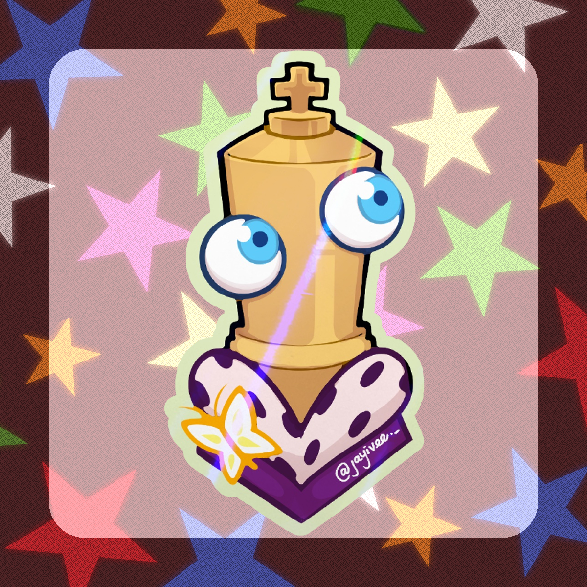 🎪👑Kinger Die Cut Sticker - The Amazing Digital Circus👑🎪