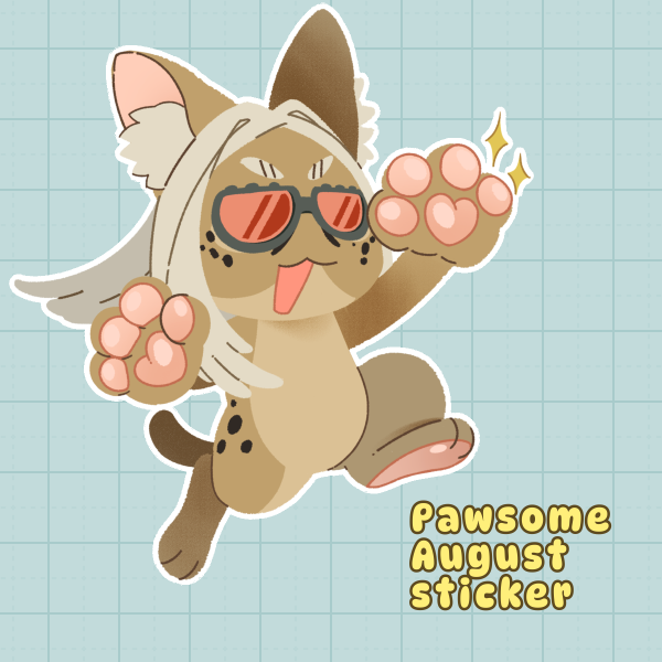[GACHIAKUTA] Pawsome August sticker