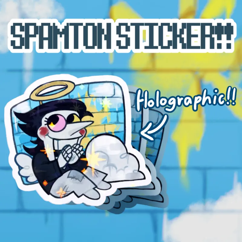 Spamton Sticker Spamton Sticker - Deltarune by kissyourcrt - ACGGOODS