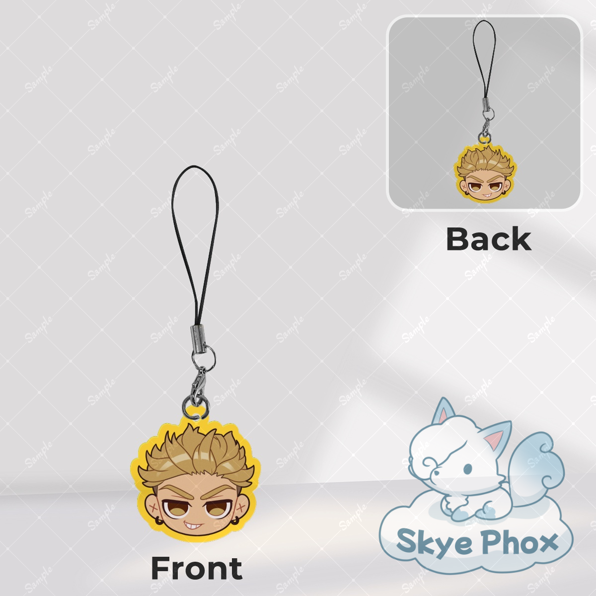 Enjin | Acrylic Phone Charm with Colored Edges