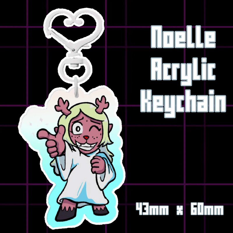 Noelle Colored Edge Acrylic Keychains