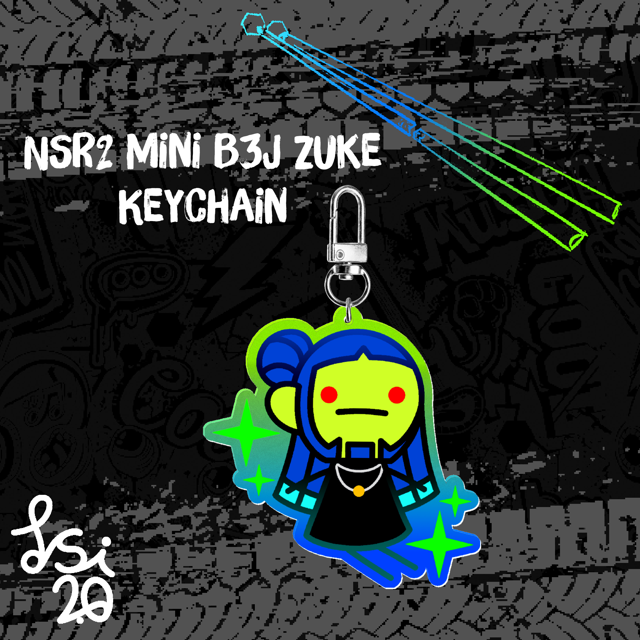 NSR2 Mini B3J Keychain | Zuke