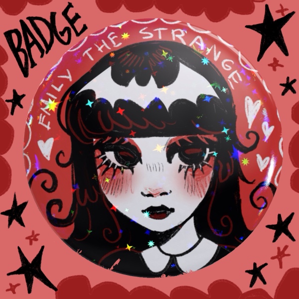 Emily The Strange Round Badge