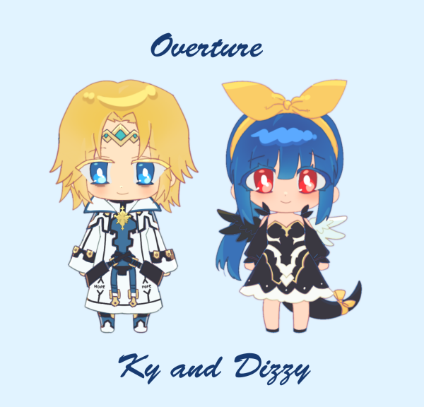 King Ky Kiske and Maiden of the Grove Magnet Keychains