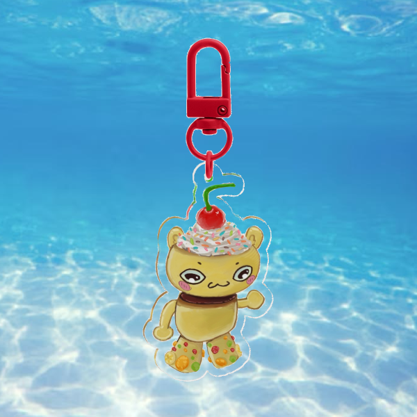 Flan Goober Keychain