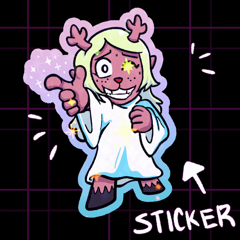 Noelle Colored Edge Die Cut Stickers