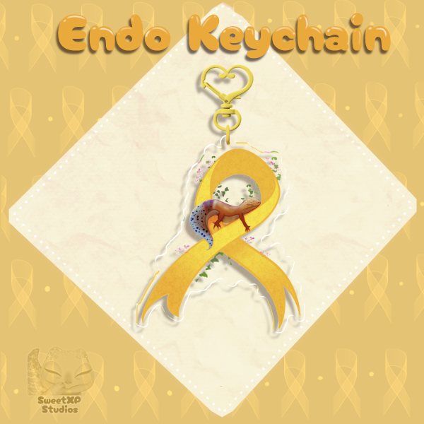 Endometriosis Awareness Acrylic Keychain