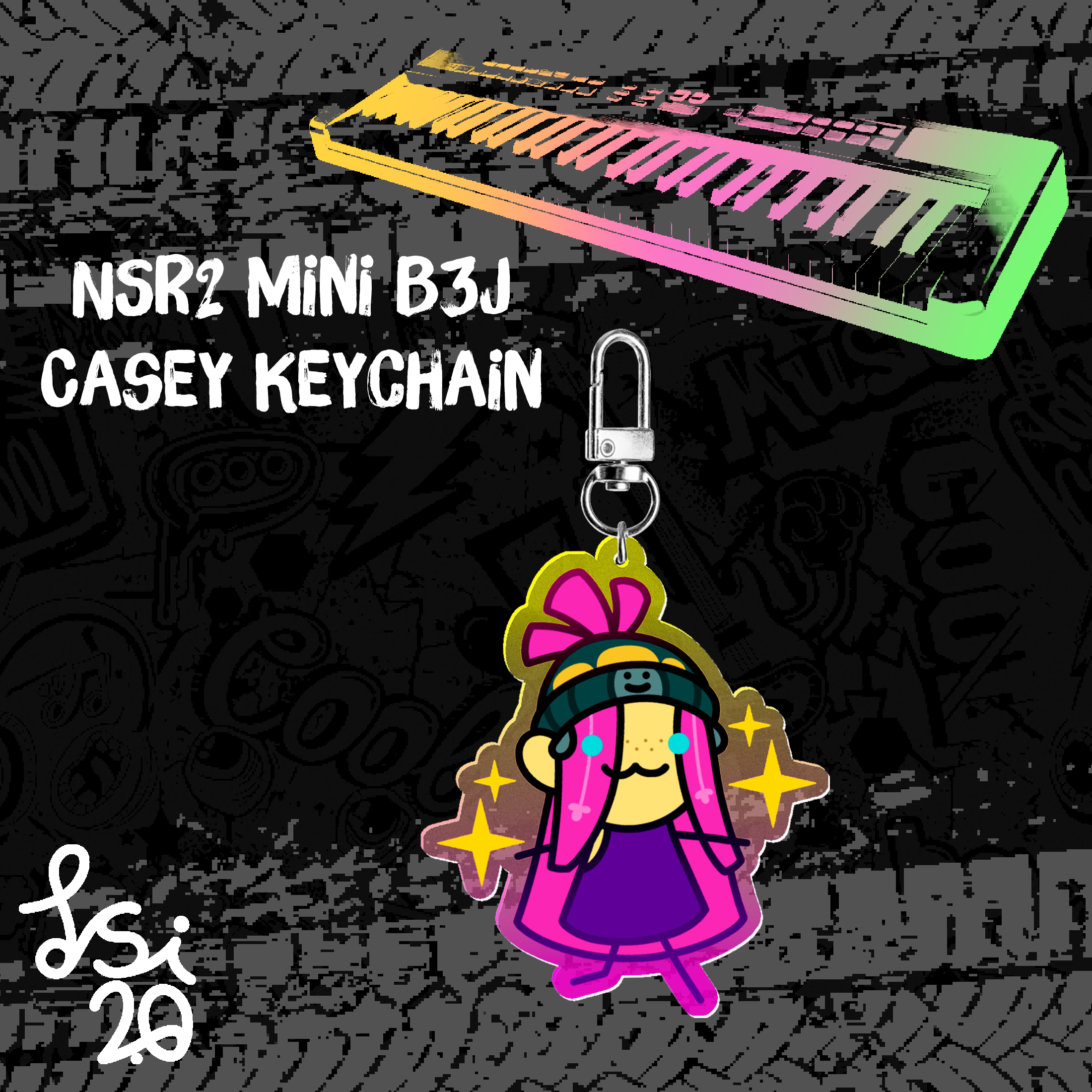 NSR2 Mini B3J Keychain | Casey