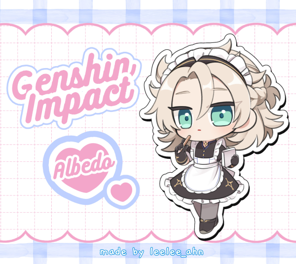 Albedo - Genshin Impact Maid Series Acrylic Standee