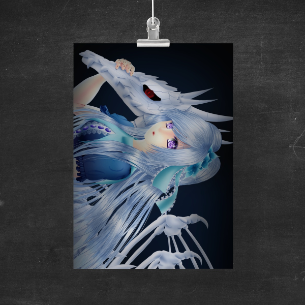 Skull Dragon ・ Art Print