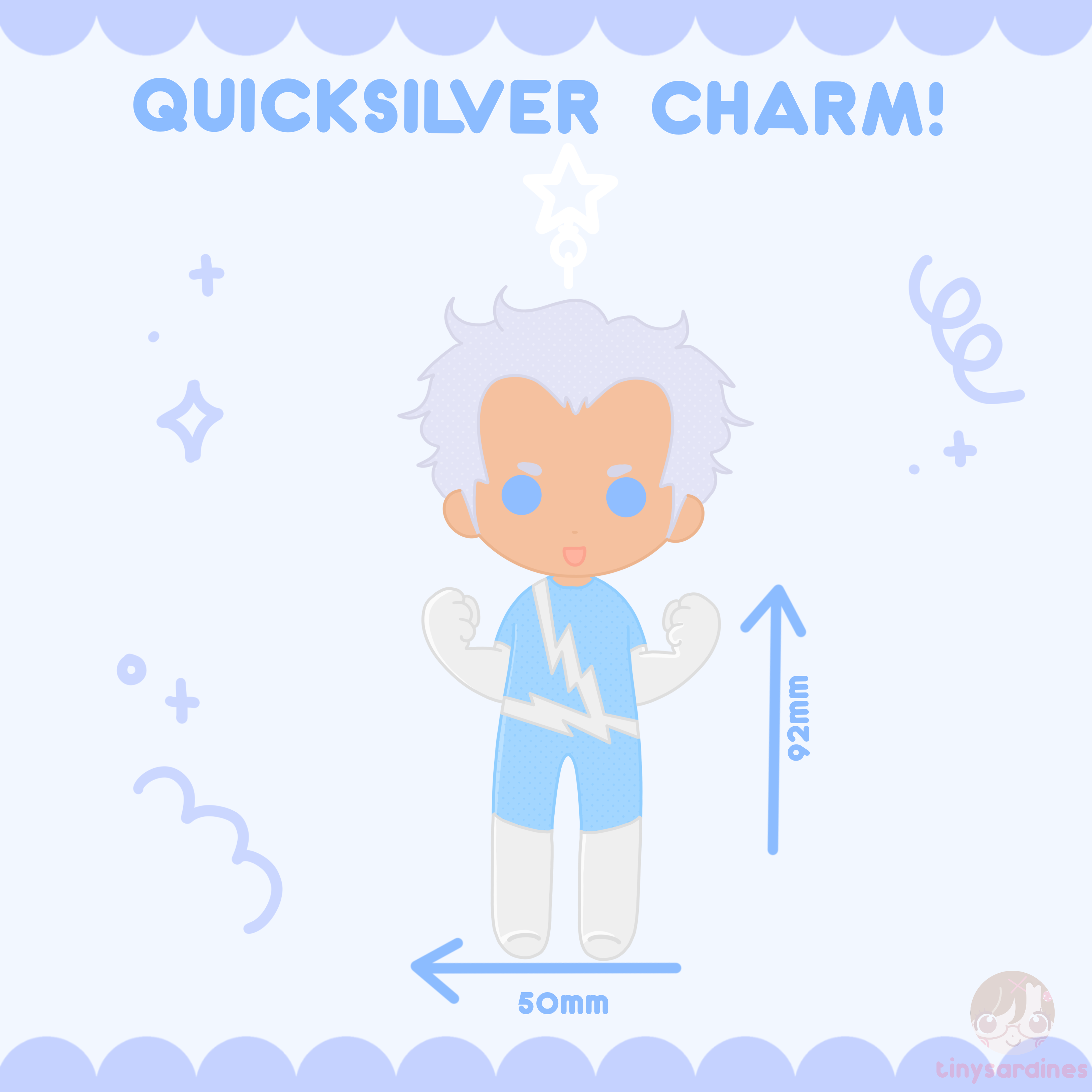 quicksilver - xmen / marvel keychain!
