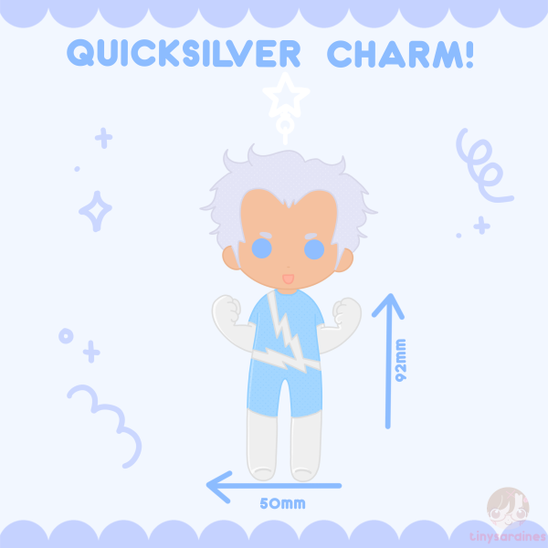 quicksilver - xmen / marvel keychain!