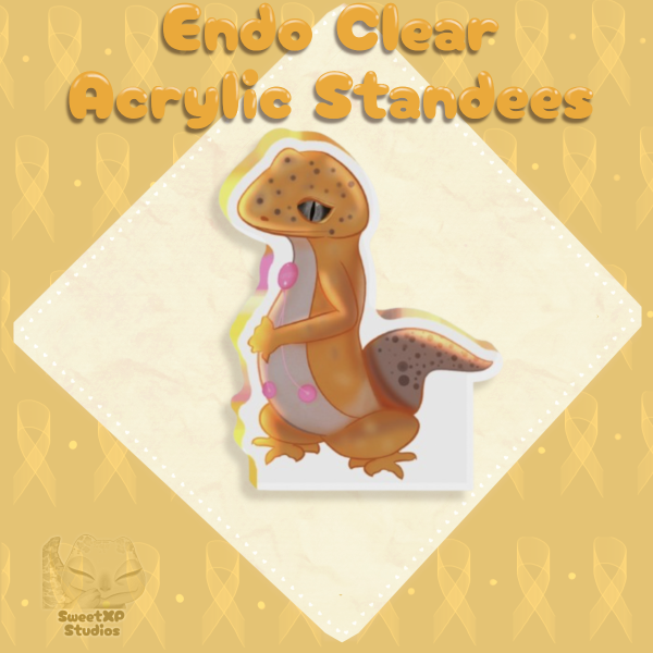 Endometriosis Awareness Thick Acrylic Stand