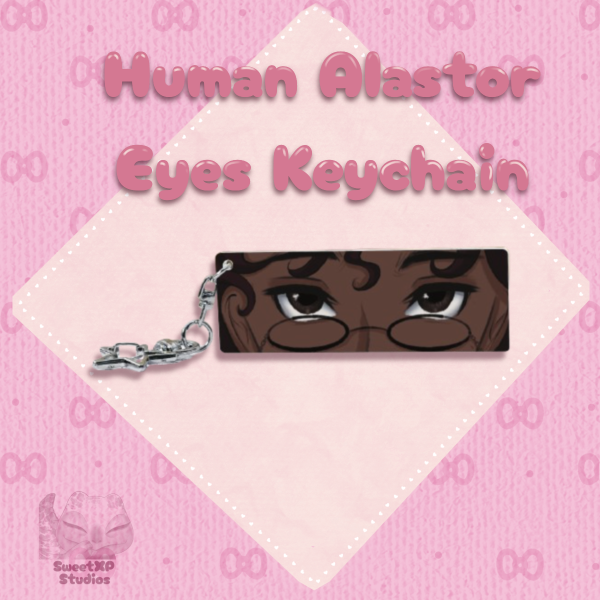 Human Alastor Eyes Keychain