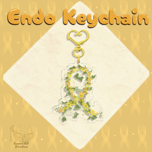 Endometriosis Awareness Acrylic Keychain