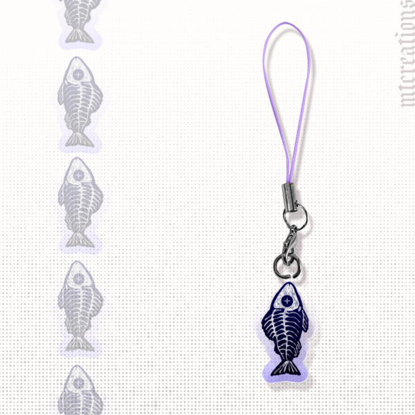 Dead Fish | Colored Edge Acrylic Charm