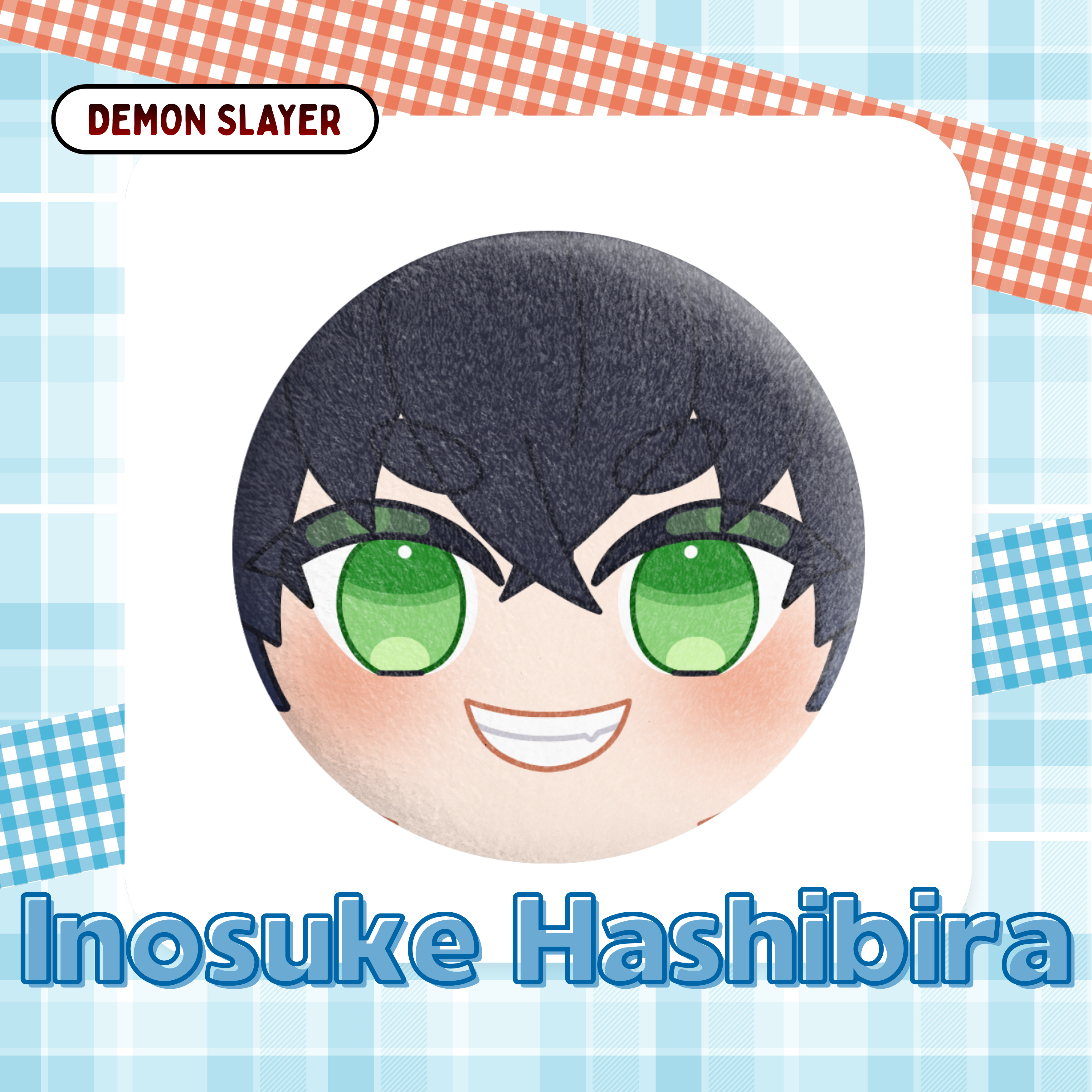 Demon Slayer Inosuke Hashibara Plush Badge