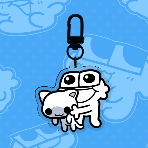 LOOK AT MY CAT Keychain