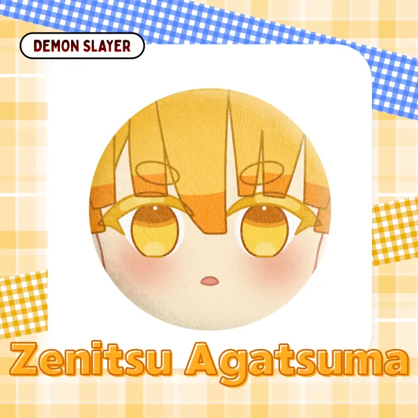 Demon Slayer Zenitsu Agatsuma Plush Badge