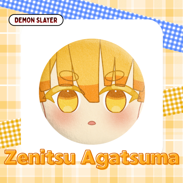 Demon Slayer Zenitsu Agatsuma Plush Badge