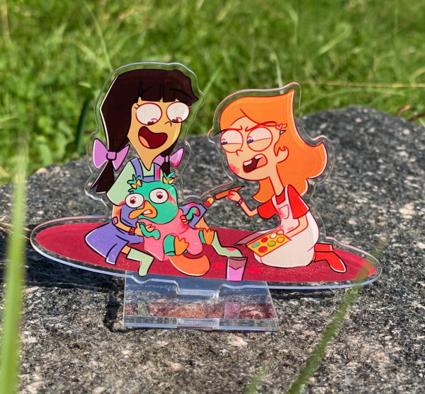Baby Candace and Stacy Standee